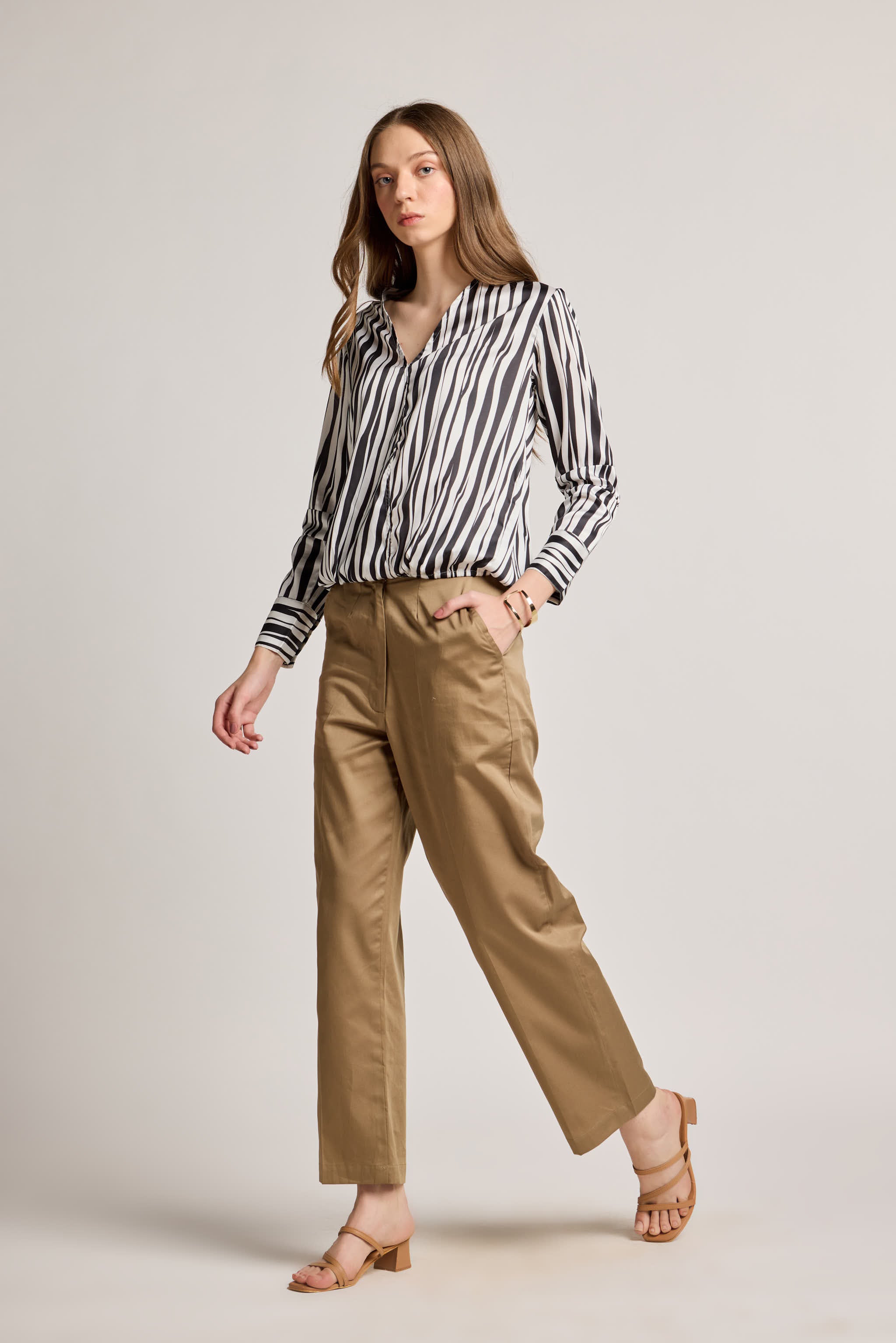 Black and White Zebraland Printed Top