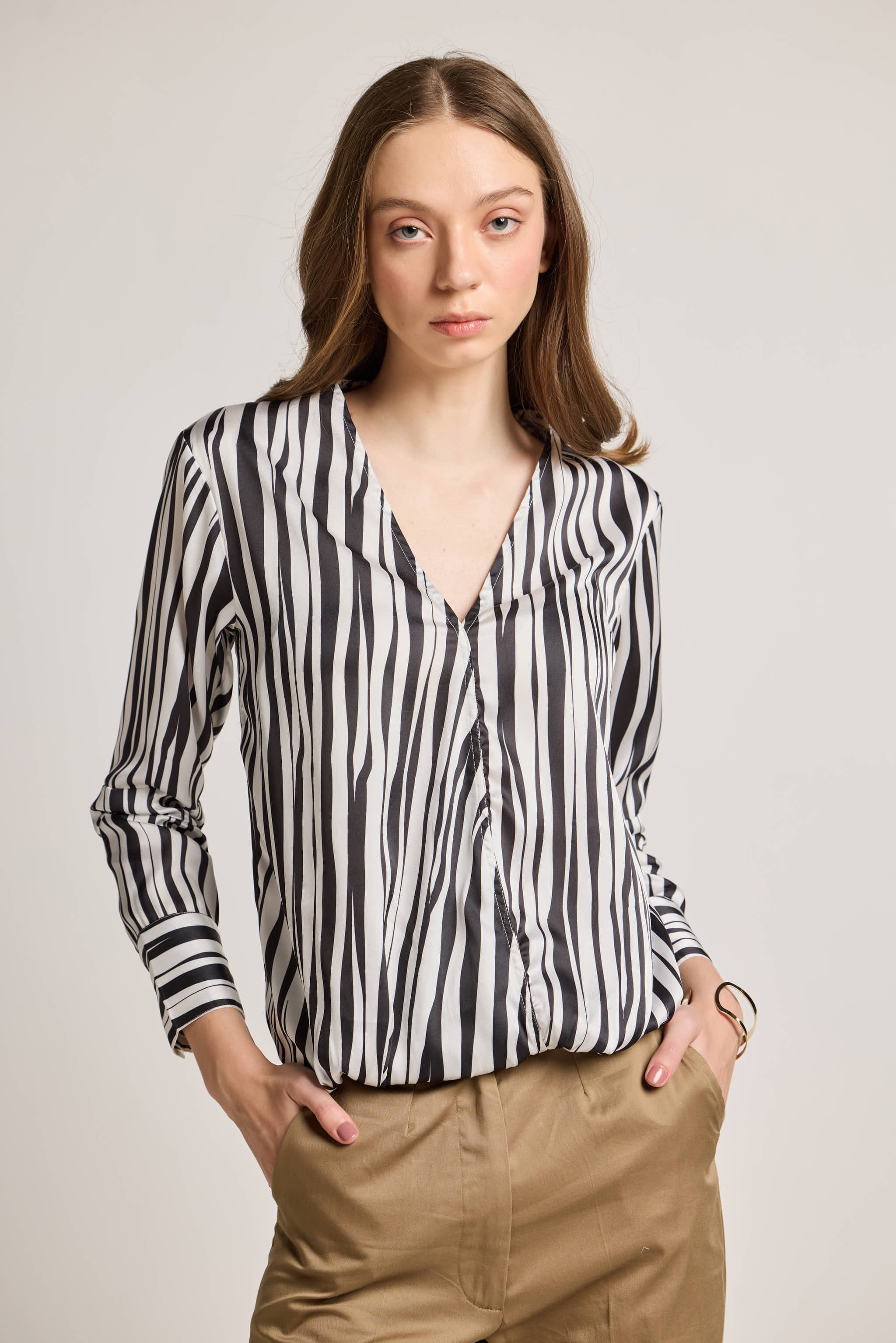Black and White Zebraland Printed Top