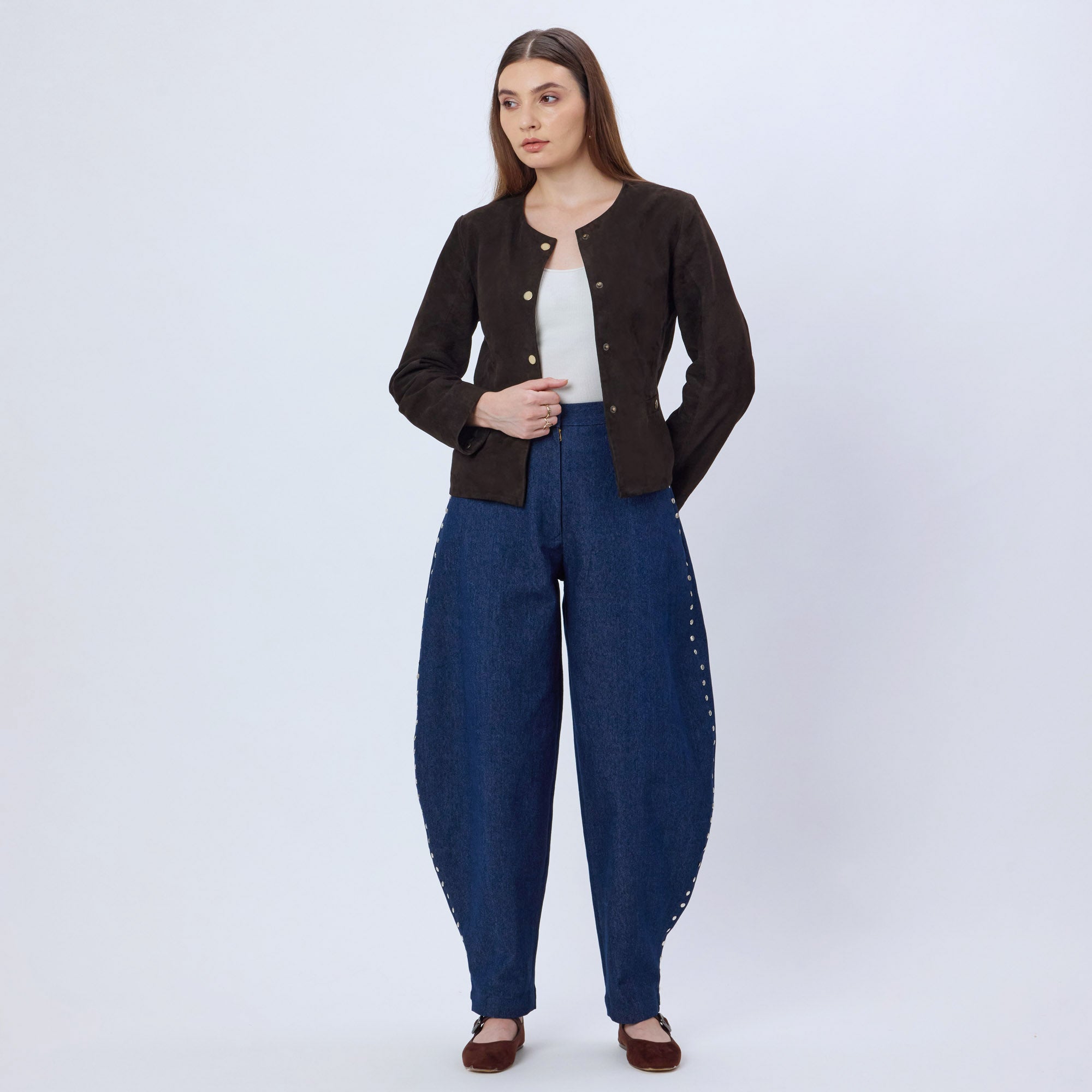 CHOCOLATE BROWN GENUINE SUEDE JACKET