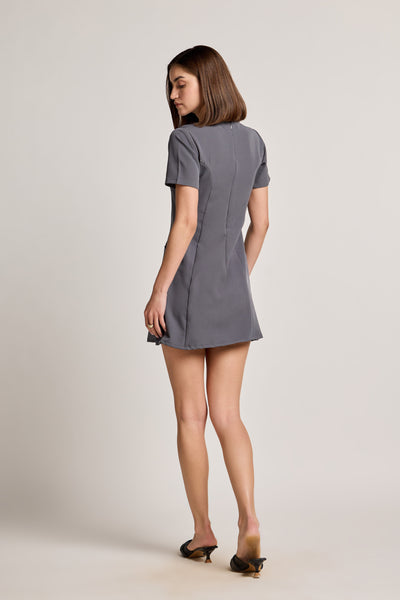 Charcoal Grey Short Dress