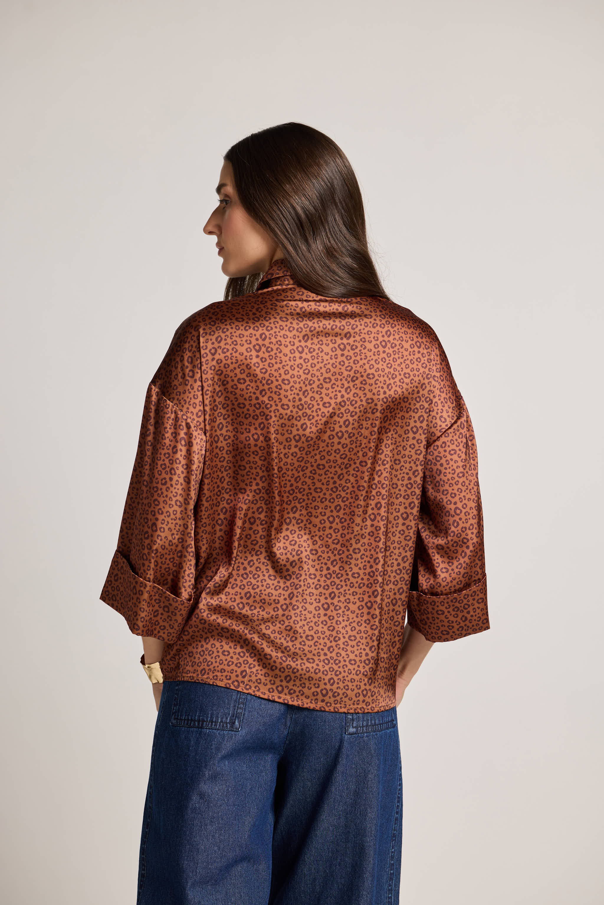 Animal Mocha Printed Shirt