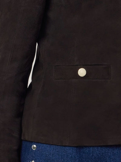 CHOCOLATE BROWN GENUINE SUEDE JACKET
