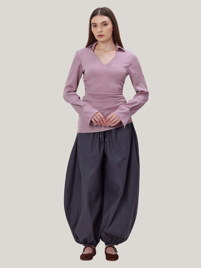 GREY BALLOON PANTS