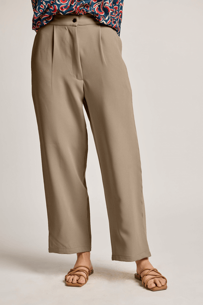 Beige Formal Pants