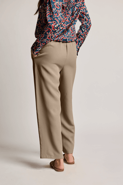 Beige Formal Pants